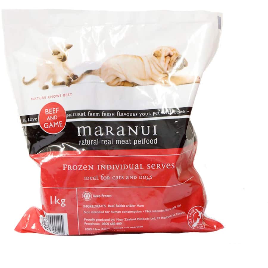Maranui Pet Food Beef & Game