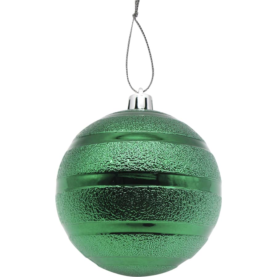 Woolworths Christmas Tree Decorations Green Traditional Bauble