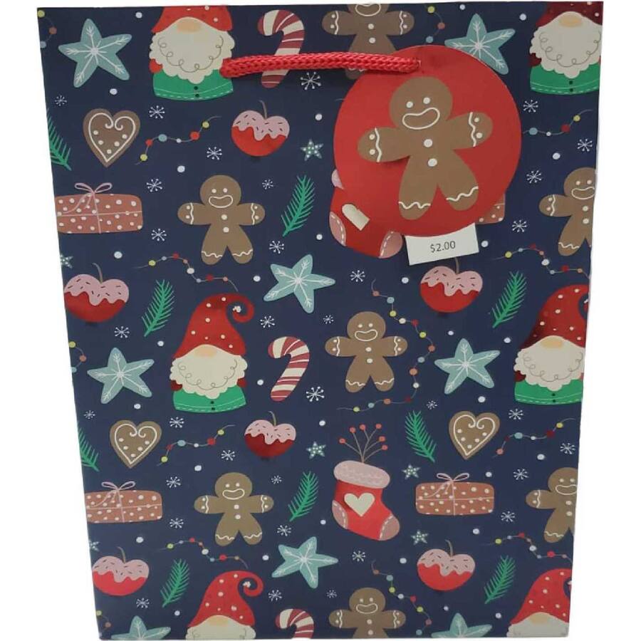 Woolworths Christmas Gift Bag Navy