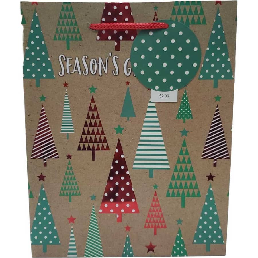 Woolworths Christmas Gift Bag Trees