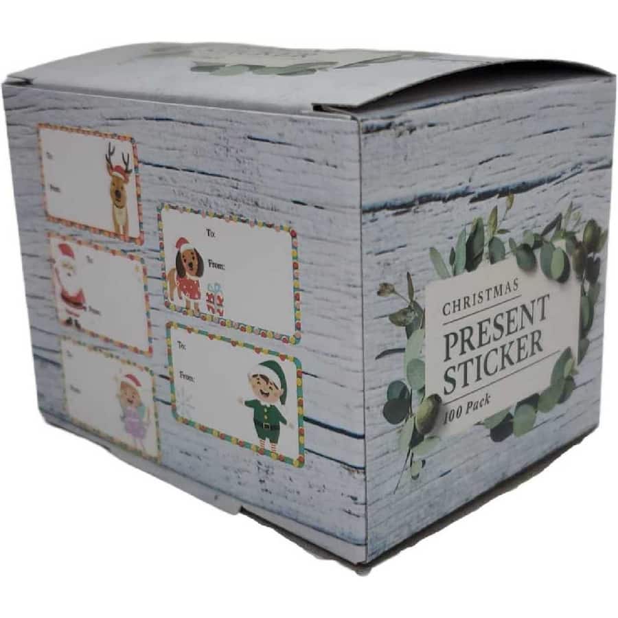 Woolworths Christmas Present Sticker Character
