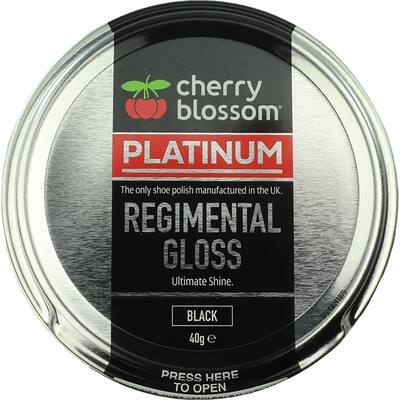 cherry blossom shoe polish regular gloss black