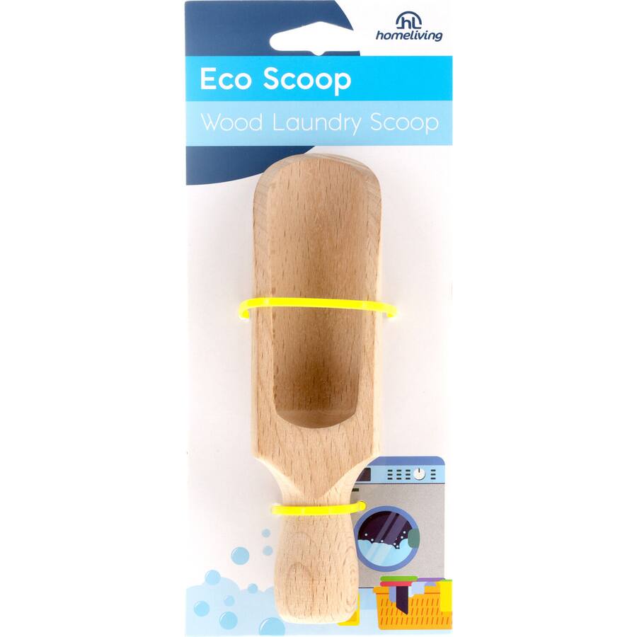 Home Living Wood Laundry Scoop
