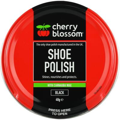 cherry blossom shoe polish black