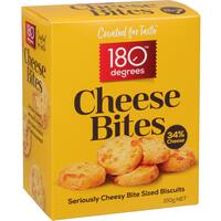 180 degrees crackers cheese bites