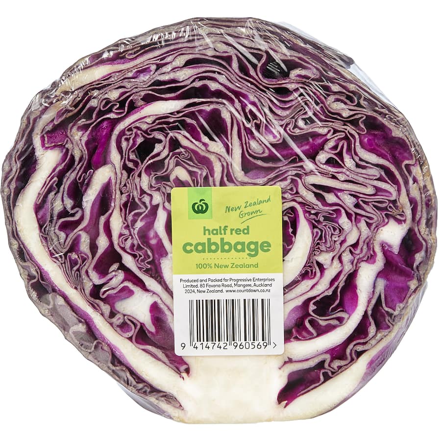 Fresh Vegetable Cabbage Red Half