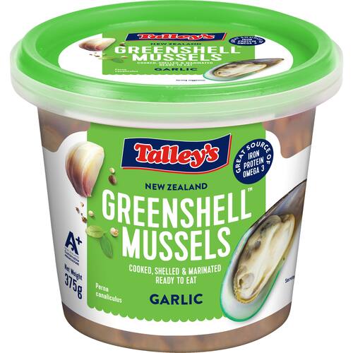Talleys Mussels Cooked Garlic Marinated