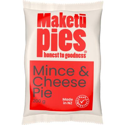 maketu chilled single pie mince & cheese