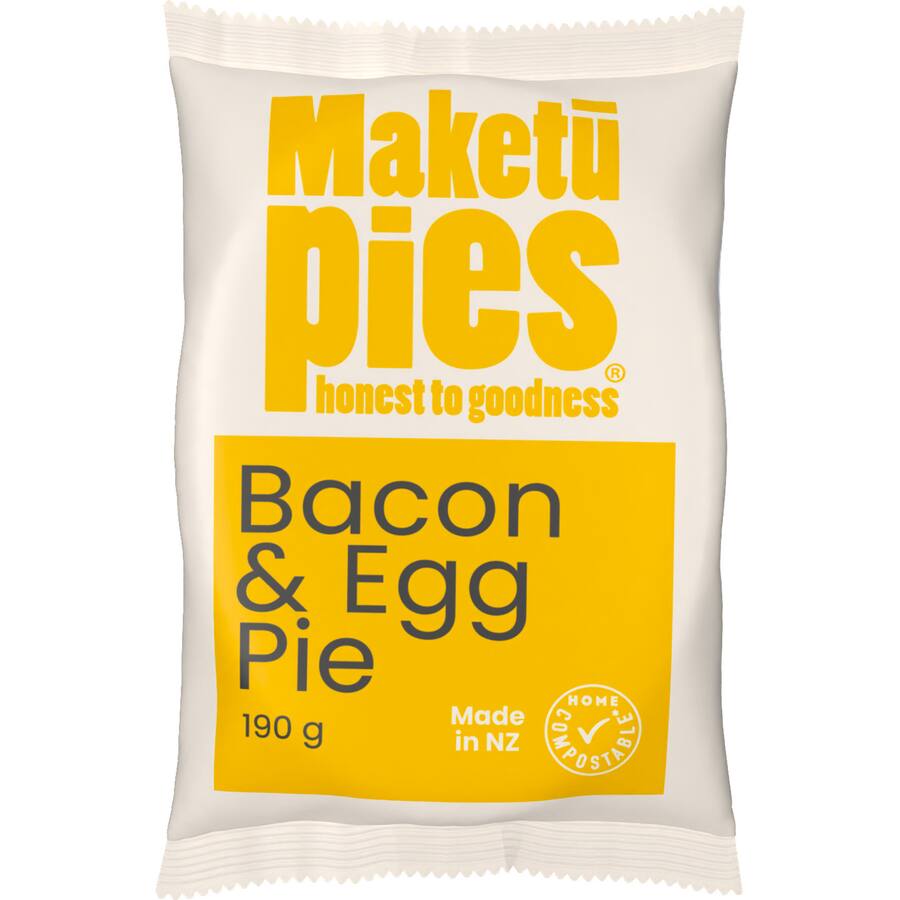 Maketu Chilled Single Pie Bacon & Egg