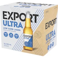 Export Ultra Low Carb Lager Bottles (12x330ml)
