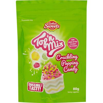 dollar sweets topping mix crackling popping candy