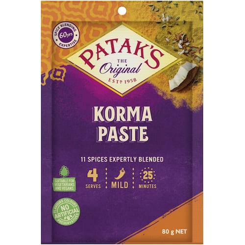 Pataks Recipe Base Korma 11 Blended Spices Mild