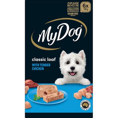 my dog wet dog food chicken supreme meaty loaf