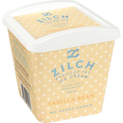 zilch ice cream no added sugar vanilla