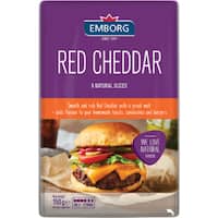 emborg cheese slices red cheddar