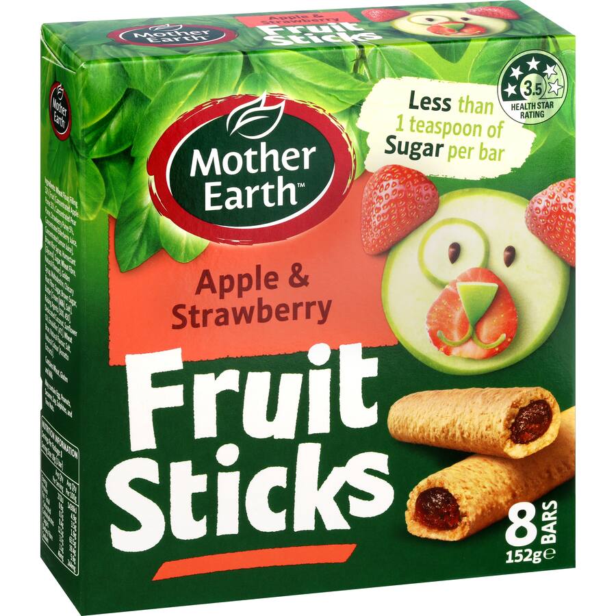 Mother Earth Fruit Sticks Apple & Strawberry