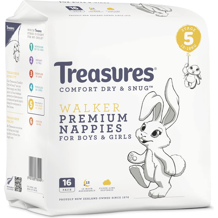 Treasures Nappies Walker 13-18Kg Convenience