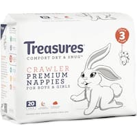 treasures nappies crawler 6-11kg convenience (20pk)