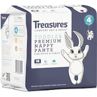 treasures dry & snug nappy pants toddler 10-15kg
