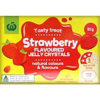 Woolworths Jelly Crystals Strawberry Flavoured