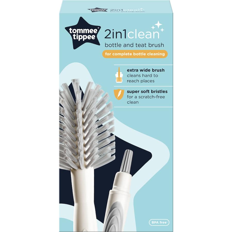 Tommee Tippee Bottle And Teat Brush 2 In 1 Clean