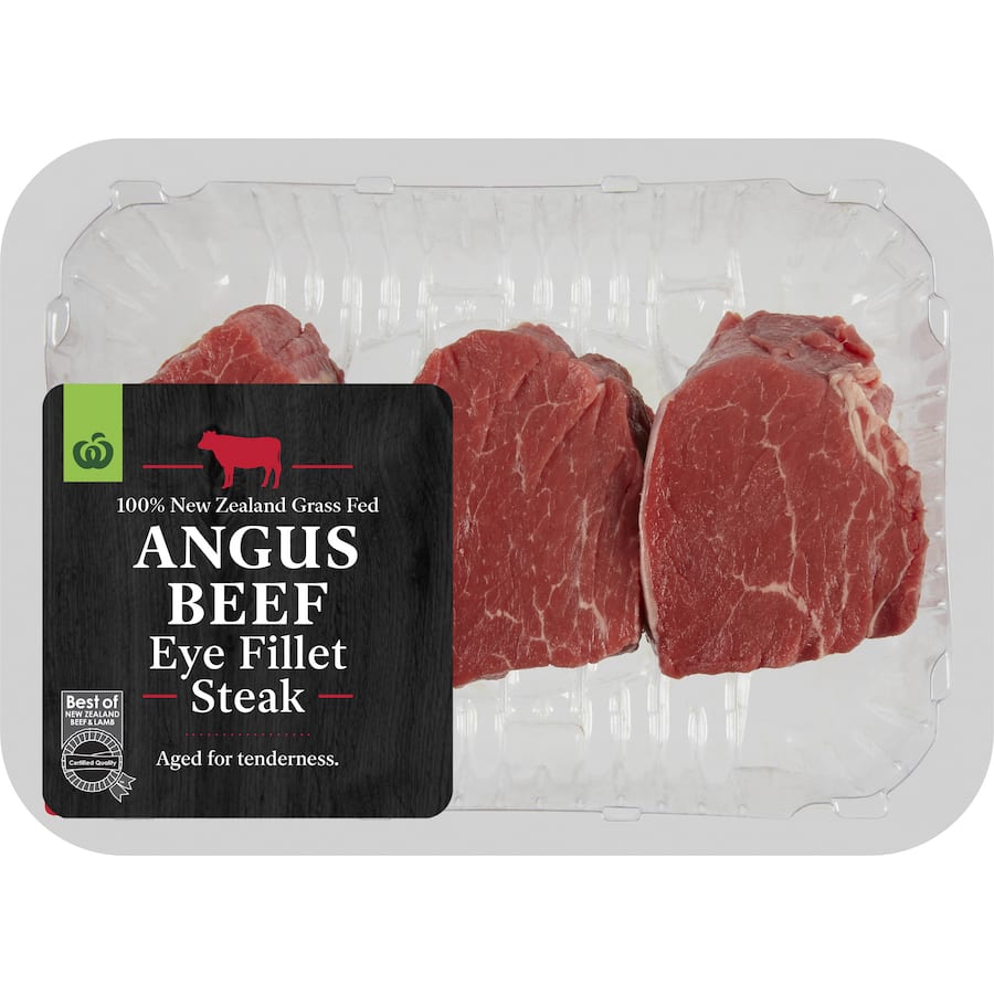 Woolworths Angus Beef Eye Fillet Steak Finest Nz