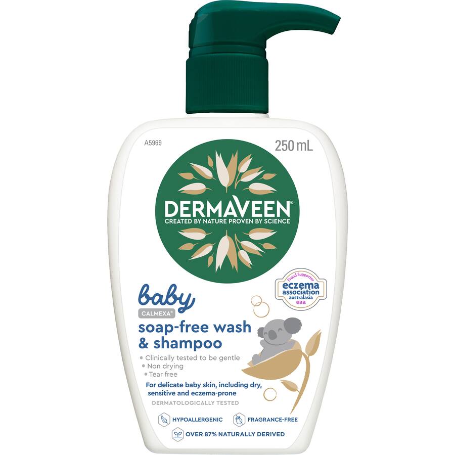 Dermaveen Baby Wash & Shampoo Calmexa Soap Free