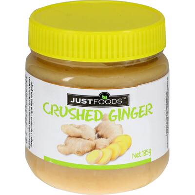 just foods fresh vegetable ginger crushed