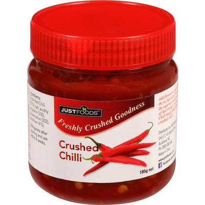 just chilli fresh vegetable chilli crushed