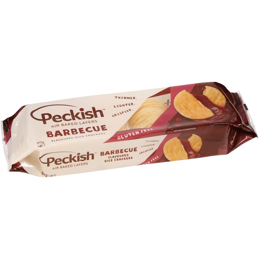 Peckish Rice Crackers Barbeque Flavoured