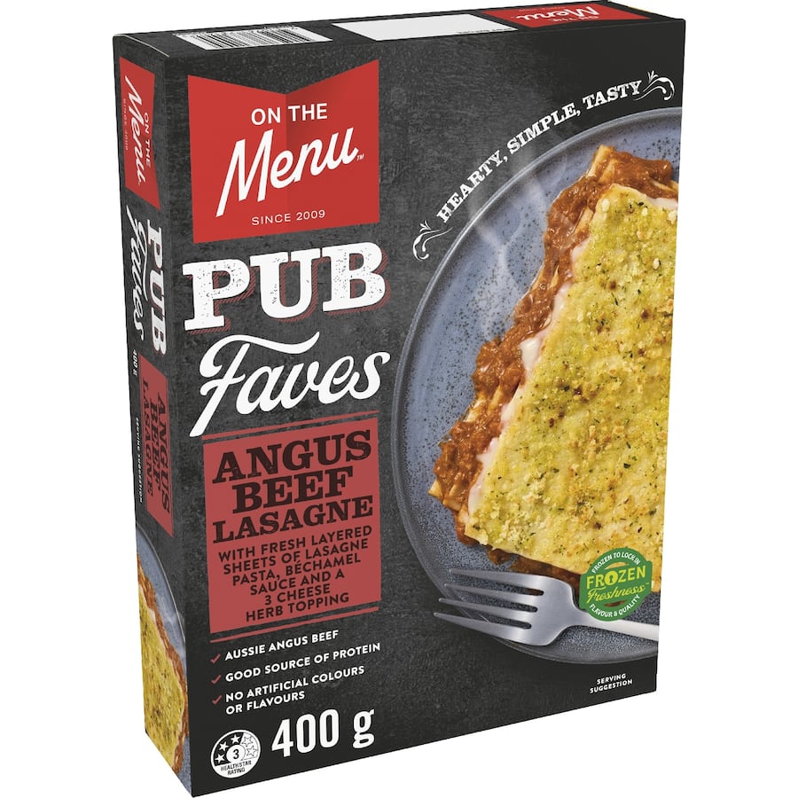 On The Menu Angus Beef Lasagne