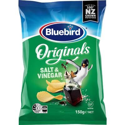 bluebird originals chips salt & vinegar