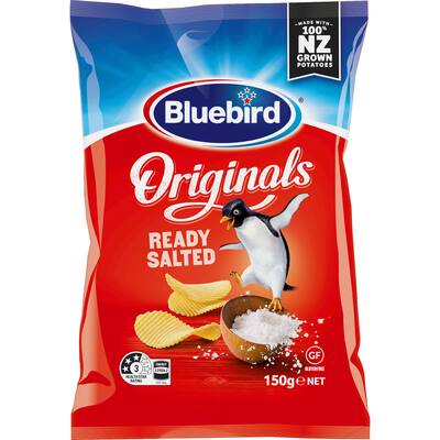 bluebird originals chips ready salted