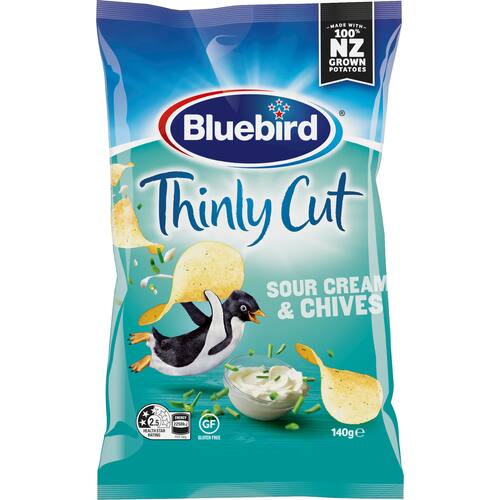 Bluebird Thin Cut Chips Sour Cream & Chives