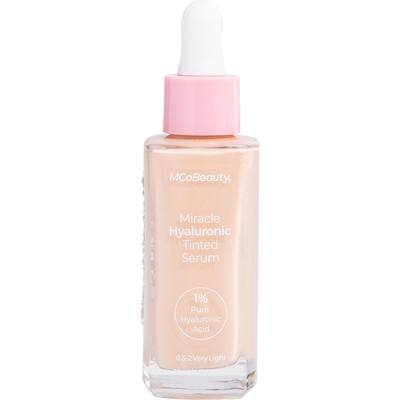 mcobeauty miracle hyaluronic tinted facial serum very light