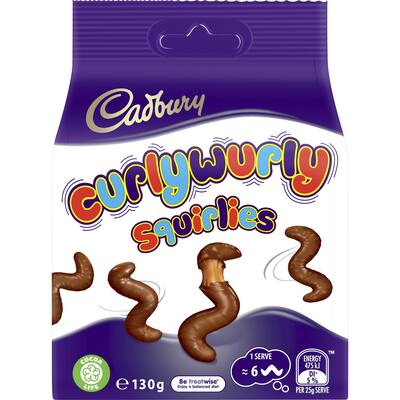 cadbury chocolate sharepack bites curlywurly squirlies