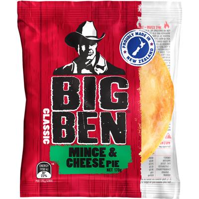 big ben chilled single pie mince & cheese