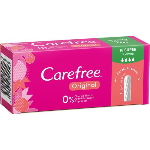 Carefree Tampons Super