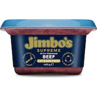 jimbo's chilled pet food cat & dog premium beef