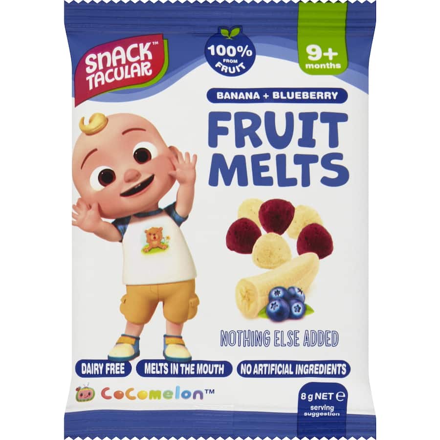 Snacktacular Fruit Melts Banana & Blueberry