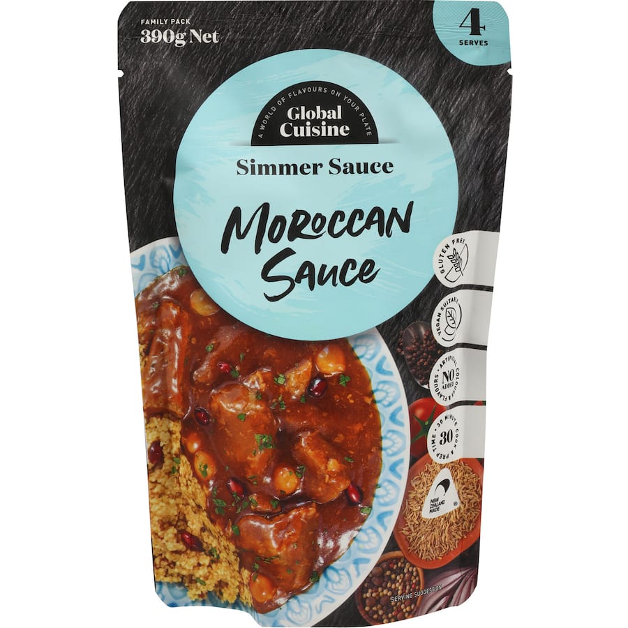 Global Cuisine Stir Through Meal Base Moroccan Lamb Casserole Sauce