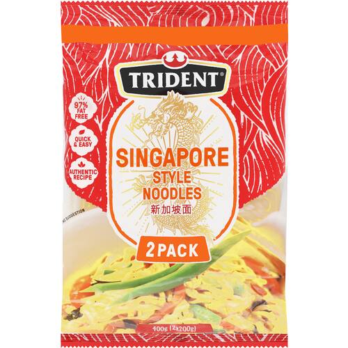 Trident Singapore Noodles Stir Fry Two Pack