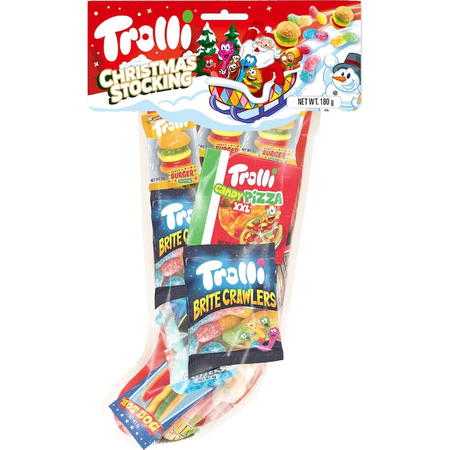 Christmas Trolli Lollies Stocking