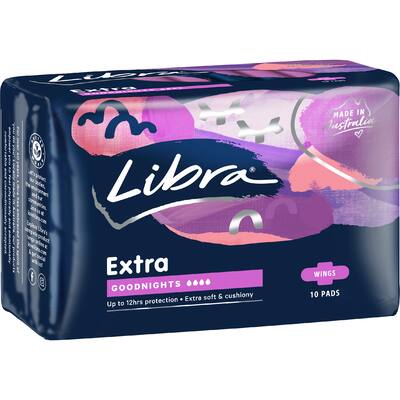 libra extra pads goodnights wings