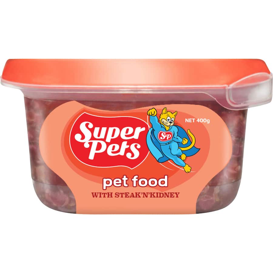 Super Pets Chilled Pet Food Chunky Cuts Steak & Kidney