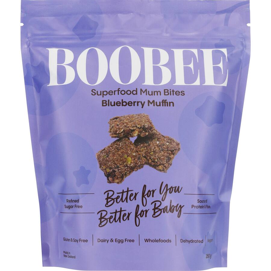 Boobee Superfood Mum Bites Blueberry