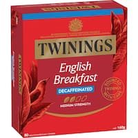 Twinings English Breakfast Decaffeinated Black Tea (80PK)