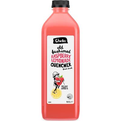 charlie's fruit drink raspberry lemonade quencher