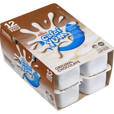 anchor calci yum dairy food 12pk chocolate