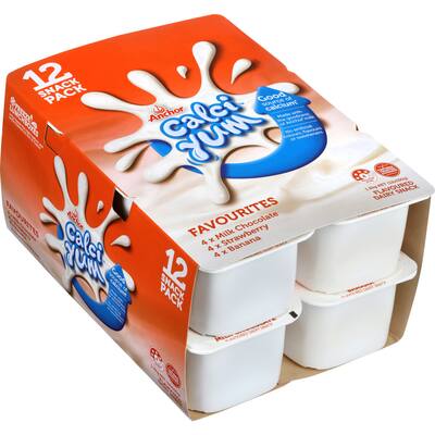 anchor calci yum dairy food 12pk favourites